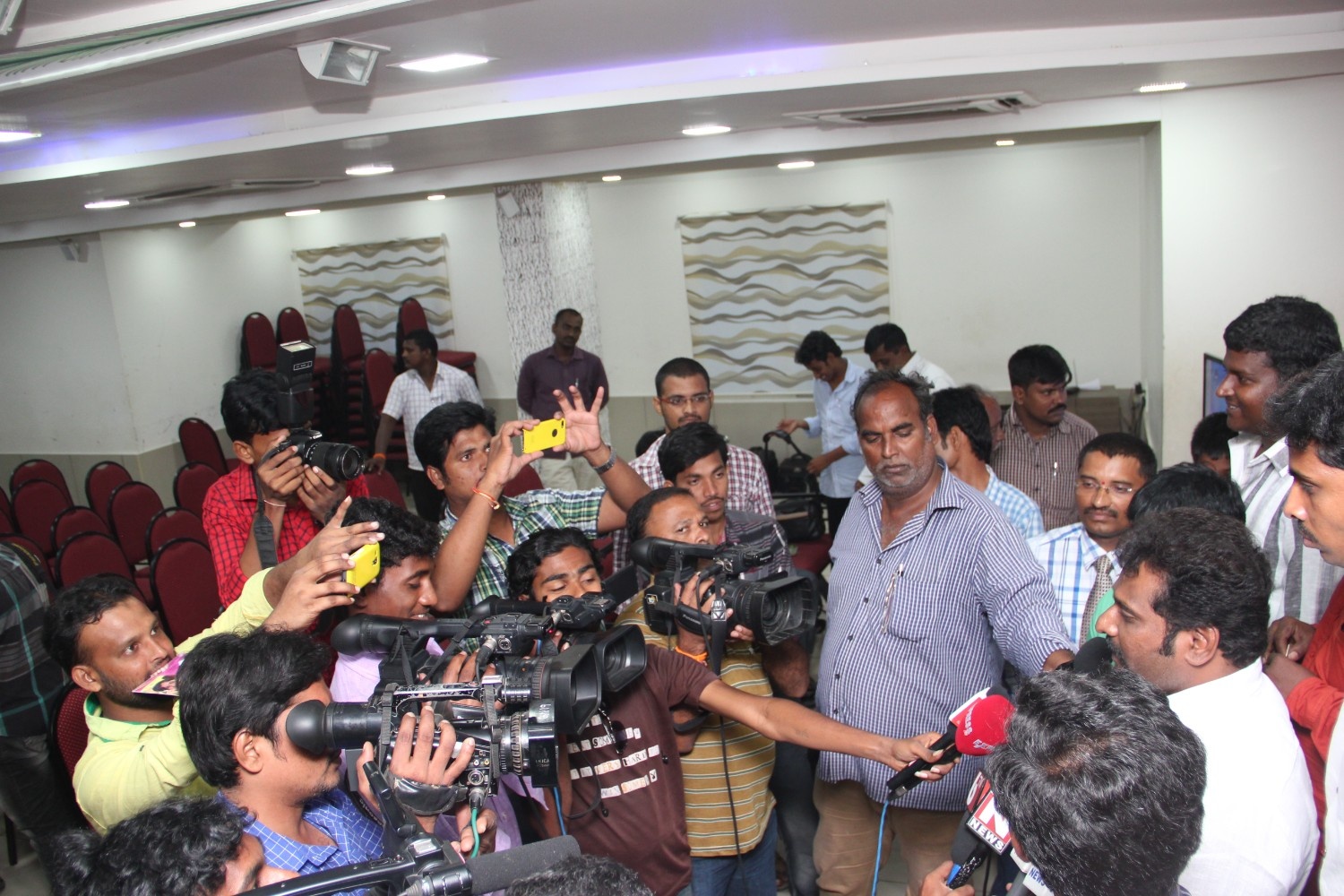 Director with actors